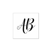Aangepaste initiële letters Gepersonaliseerd Rubberstempel (Afrduk)
