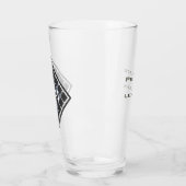 Aangepaste initiële moderne elegante mannelijke ch glas (Links)