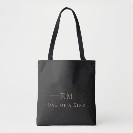 Aangepaste initiële monogram | Grappig persoonlijk Tote Bag (Voorkant)
