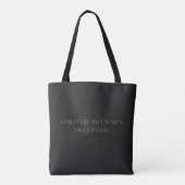 Aangepaste initiële monogram | Grappig persoonlijk Tote Bag (Achterkant)