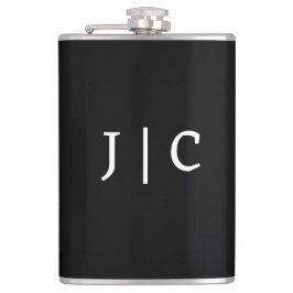 Aangepaste initiële monogram minimalistische moder heupfles