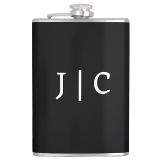 Aangepaste initiële monogram minimalistische moder heupfles