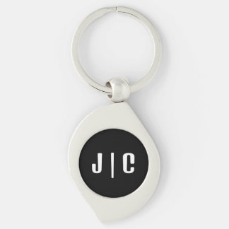 Aangepaste initiële monogram minimalistische moder sleutelhanger