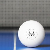 Aangepaste initiële naam Stijlvol Modern Stijlvol Pingpongbal (Net)