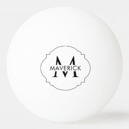 Aangepaste initiële naam Stijlvol Modern Stijlvol Pingpongbal