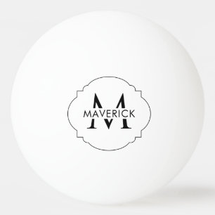 Aangepaste initiële naam Stijlvol Modern Stijlvol Pingpongbal