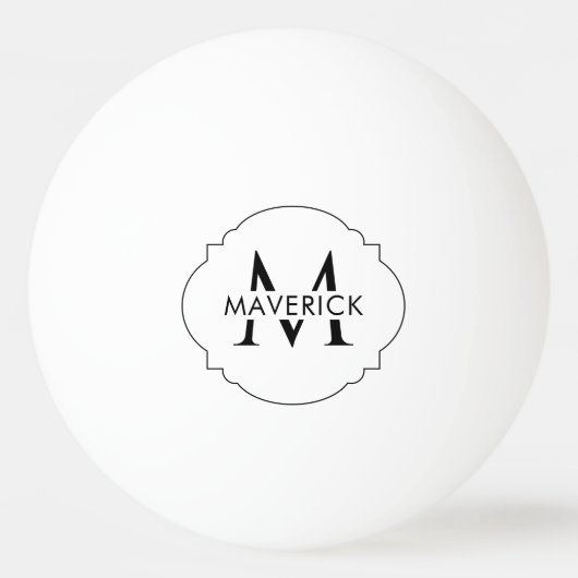 Aangepaste initiële naam Stijlvol Modern Stijlvol Pingpongbal (Voorkant)