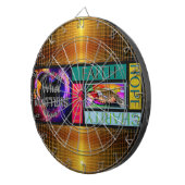 AANGEPASTE INK DART BOARD DARTBORD (Voorkant Rechts)