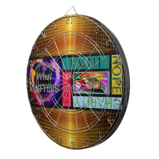 AANGEPASTE INK DART BOARD DARTBORD (Voorkant Rechts)