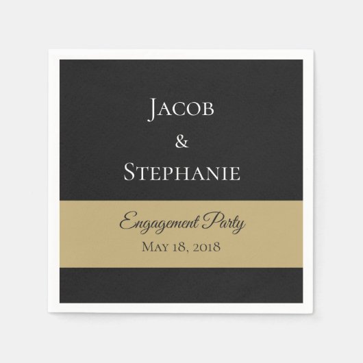 Aangepaste inlegluiers van de Engagement Servetten (Voorkant)