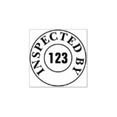 Aangepaste inspectiestempel rubberstempel (Afrduk)
