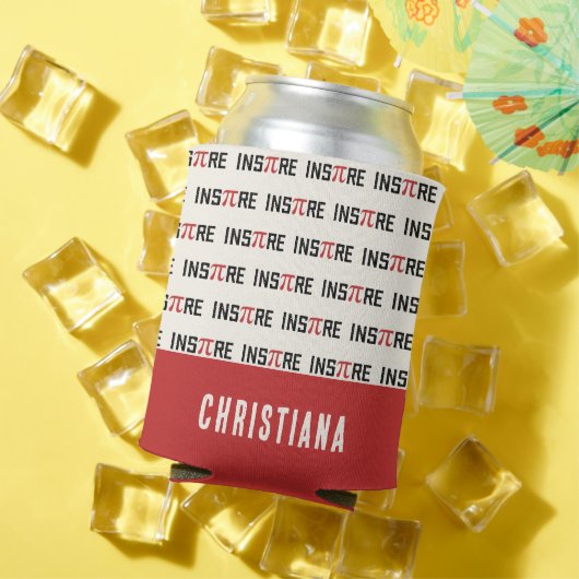 Aangepaste InsPire Pi-dag | Gelukkige Pi-dag Wisku Blikjeskoeler (Insitu Zomer)