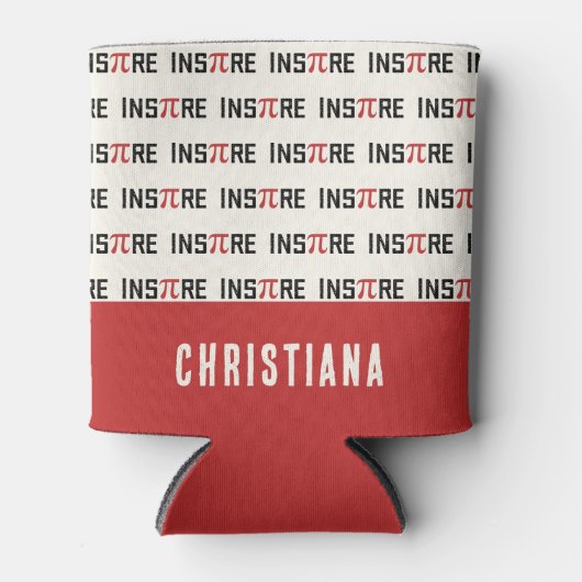 Aangepaste InsPire Pi-dag | Gelukkige Pi-dag Wisku Blikjeskoeler (Voorkant)