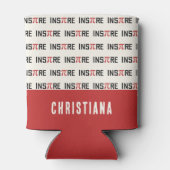 Aangepaste InsPire Pi-dag | Gelukkige Pi-dag Wisku Blikjeskoeler (Achterkant)