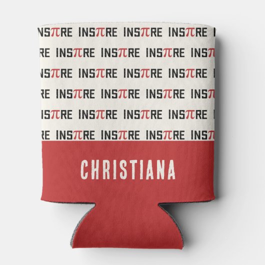 Aangepaste InsPire Pi-dag | Gelukkige Pi-dag Wisku Blikjeskoeler (Achterkant)