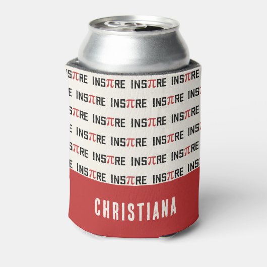 Aangepaste InsPire Pi-dag | Gelukkige Pi-dag Wisku Blikjeskoeler (Blikje Achterkant)