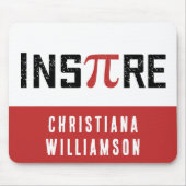 Aangepaste InsPire Pi-dag | Happy Pi day Wiskunde  Muismat (Voorkant)