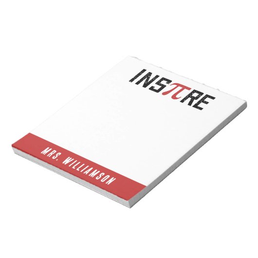 Aangepaste InsPire Pi-dag | Happy Pi day Wiskunde  Notitieblok (Linkerzijde)