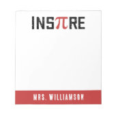 Aangepaste InsPire Pi-dag | Happy Pi day Wiskunde  Notitieblok (Voorkant)