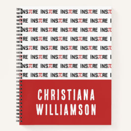 Aangepaste InsPire Pi-dag | Happy Pi day Wiskunde  Notitieboek