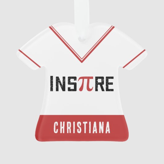 Aangepaste InsPire Pi-dag | Happy Pi day Wiskunde  Ornament (achterkant)