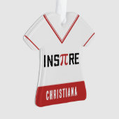 Aangepaste InsPire Pi-dag | Happy Pi day Wiskunde Ornament (voorkant)