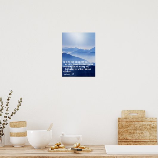 Aangepaste Inspirerend Bijbelvers Poster (Keuken)