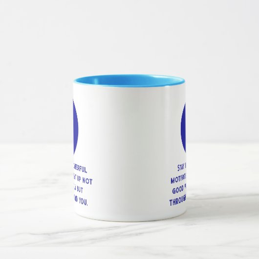 Aangepaste Inspirerend Blue Evil Eye Positieve Ene Mok (Midden)