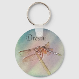 Aangepaste Inspirerend dragonfly Sleutelhanger