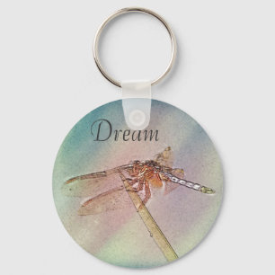 Aangepaste Inspirerend dragonfly Sleutelhanger