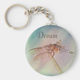 Aangepaste Inspirerend dragonfly Sleutelhanger