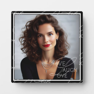 Aangepaste Inspirerend Foto Live Lach Liefdespatro Fotoplaat