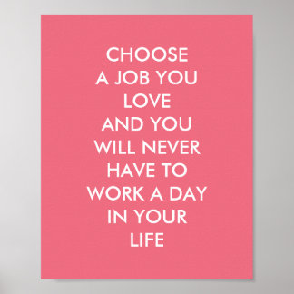 Aangepaste Inspirerend Gezegden Confucius citeert  Poster