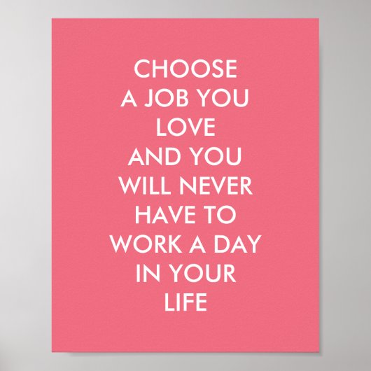 Aangepaste Inspirerend Gezegden Confucius citeert  Poster (Voorkant)