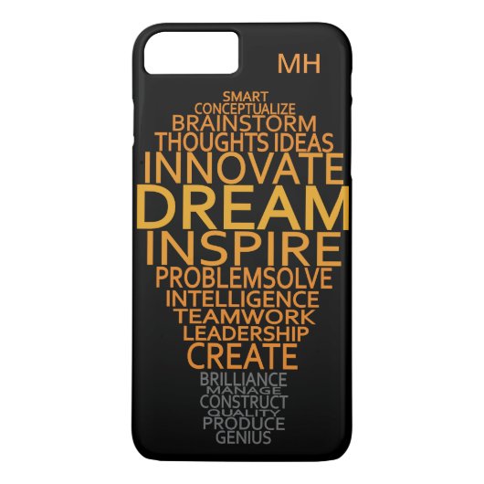 Aangepaste Inspirerend gloeilamp-hoesjes Case-Mate iPhone Case (Achterkant)