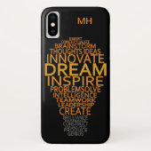 Aangepaste Inspirerend gloeilamp-hoesjes Case-Mate iPhone Case (Achterkant)