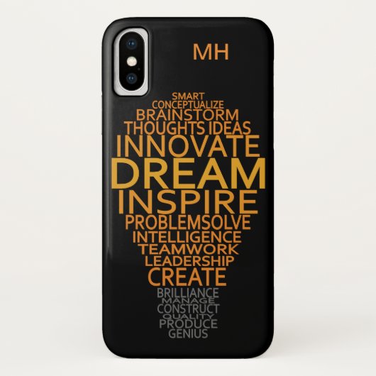 Aangepaste Inspirerend gloeilamp-hoesjes Case-Mate iPhone Case (Achterkant)