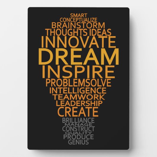 Aangepaste Inspirerend lamp Fotoplaat (voorkant)