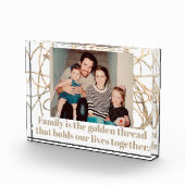 Aangepaste inspirerend offerte familie foto goud w (Rechts)