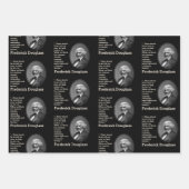 Aangepaste Inspirerend offerte FREDERICK DOUGLASS Inpakpapier Vel (Voorkant 3)