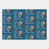 Aangepaste Inspirerend offerte FREDERICK DOUGLASS Inpakpapier Vel (Voorkant 2)