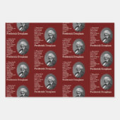 Aangepaste Inspirerend offerte FREDERICK DOUGLASS Inpakpapier Vel (Voorkant)