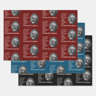 Aangepaste Inspirerend offerte FREDERICK DOUGLASS Inpakpapier Vel