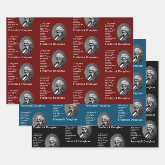 Aangepaste Inspirerend offerte FREDERICK DOUGLASS Inpakpapier Vel (Set)
