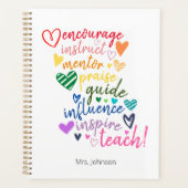 Aangepaste Inspirerend offerte-leraar planner (Voorkant)