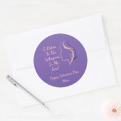 Aangepaste Inspirerend Paarse Sticker (Envelop)
