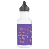 Aangepaste Inspirerend Paarse waterfles Waterfles (Links)