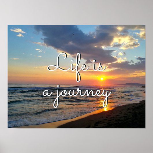 Aangepaste Inspirerend prijsopgave - Aangepaste fo Poster (Voorkant)