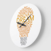 Aangepaste Inspirerend standaard wandklok in lamp (Hoek)