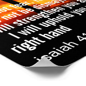 Aangepaste Inspirerende Bijbelvers Kruis Poster (Hoek)